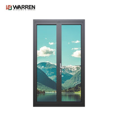 Modern Design Aluminum Internal Casement Glass Door Soundproof Hinged Door For Villa