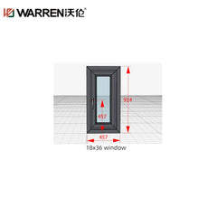 1x4 Window Small Glass Window Aluminum Simple Window Design Insulated