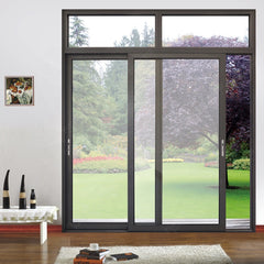 WDMA Aluminum tempered sliding glass doors