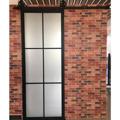 WDMA Hot sale Steel insulated sliding barn door with hardware Interior iron sliding Door