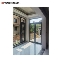 36x80 Exterior Door Right Hand Inswing Exterior Black Metal French Doors Aluminum Casement Door