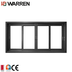 Glass frameless 2 panel aluminum sliding window