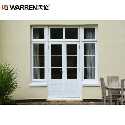 WDMA 30x70 French Aluminium Laminated Glass White Outswing Interior Door Patio