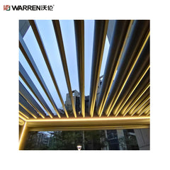 12x16 Louvered Pergola with Aluminum Alloy White Canopy