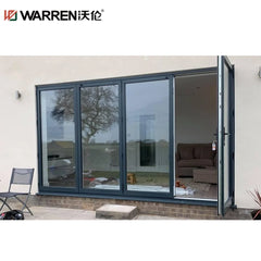 48x96 Accordion Aluminium Triple Glass Bronze 180 Degree Fold Up Door Patio