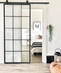 WDMA High Quality Low-e Glass Glazed Steel Iron French Steel Swing Interior Door