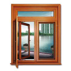 WDMA Customized Double Tempered Glass Huge Aluminum Alloy Single Casement Window