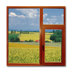 WDMA Soundproof Thermal Break Aluminum Casement Window Profiles for Home