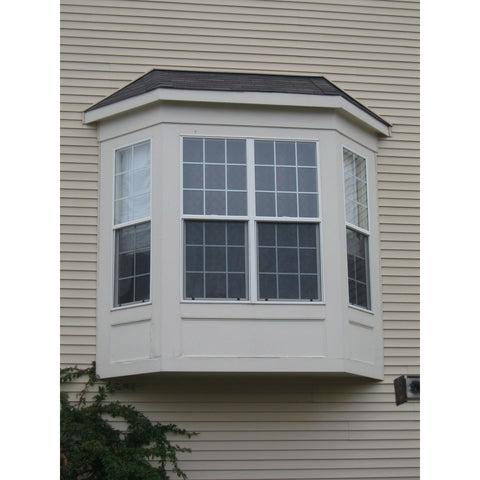 WDMA Double tempered glass aluminum frame casement bay window design