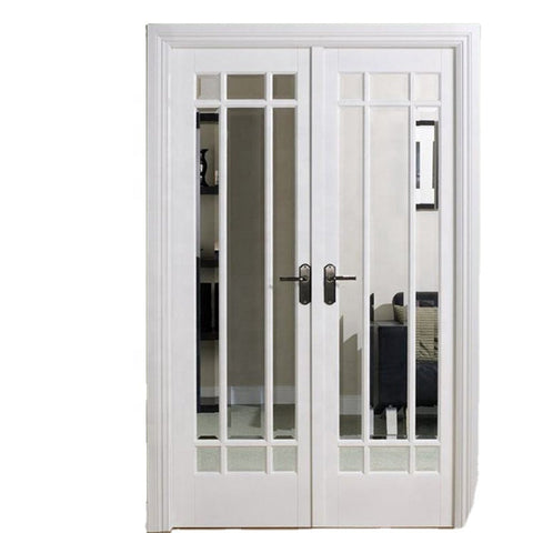 111*32 French door aluminum double glass new design factory directly sale