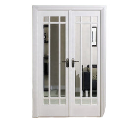 111*32 French door aluminum double glass new design factory directly sale