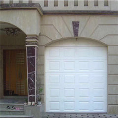 China WDMA Aluminum alloy material frosted glass garage door with pedestrian access door and windows