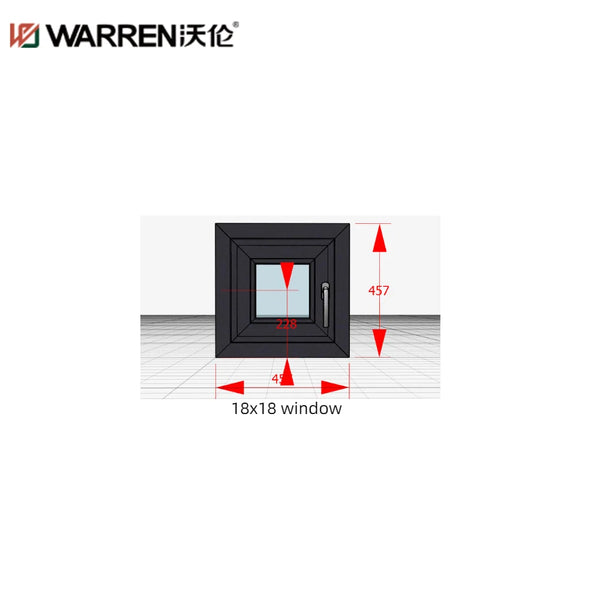 WDMA 18x18 Window Aluminium Glass Window Aluminium Casement Window