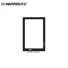 WDMA 34x48 Window Double Pane Soundproof Windows Aluminum Double Pane Impact Windows