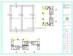 WDMA 96x80 sliding patio door high quality