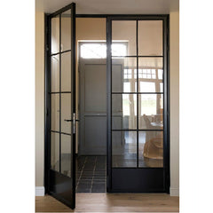 WDMA Huge Aluminum Frameless Sliding French Casement Glass Door