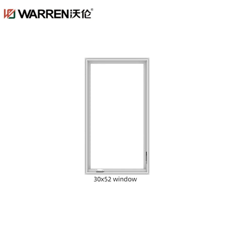 WDMA 30x52 Window Aluminium Panel Window Outward Opening Triple Panel Glass Window