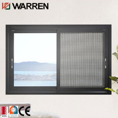 aluminum 4 panel horizontal sliding window