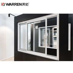 WDMA 36x24 Sliding Window Internal Sliding Window With Fixed Glass Bronze Sliding Window