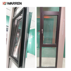 46x58 Window With White Color Hurricane Impact Aluminum Double Pane Glass