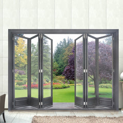 China WDMA soundproof aluminum glass folding door bifold doors