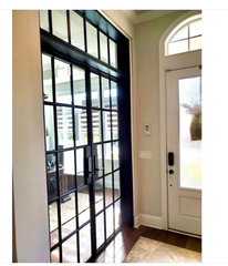 WDMA French Style Steel Glass Doors High Quality Wrought Iron Patio Doors