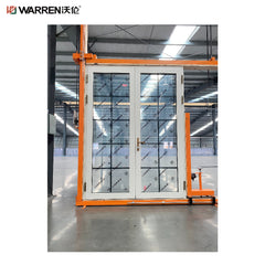 64x80 White Interior Double Doors With Glass With Double Glazed Interior Door