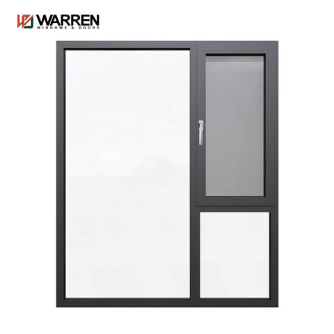 China Customized House Windows Aluminium Frame Doors And Windows Double Glazed Ultra Narrow Frame Aluminum Casement Window