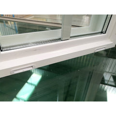 WDMA House High Quality Customized American Style Vinyl Window Double Glazed Glass Horizontal Sliding PVC Window