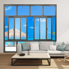 new design thermal break aluminum french glass sliding window price philippines