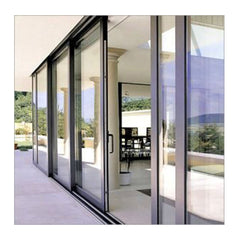 Competitive cheap price sale 4 panel used patio doors design aluminium factory glass sliding slide door price