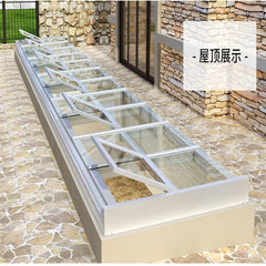 Motorized Electric Double Glaze Roof Balcony Window  Aluminium Profile Venting Roof Windows Skylight