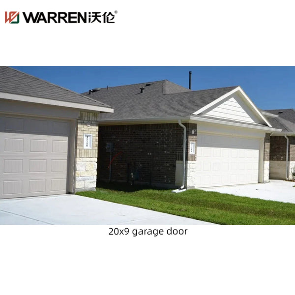 WDMA 20x9 Garage Door Triple Layer Steel Garage Doors Modern Glass Garage Doors For Sale