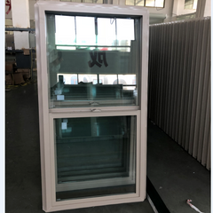 WDMA Plastic UPVC Single Hung Window Vertical Sliding Vinyl Window