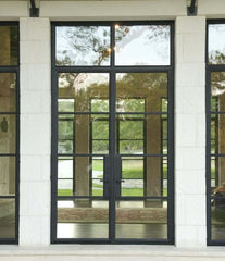 WDMA  2020 new designs Competitive price swing interior Low-e Glass Glazed steel framed glass doors