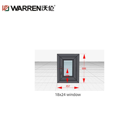 WDMA 18x24 Window Aluminium Glass Window Flush Double Glazed Windows Aluminum