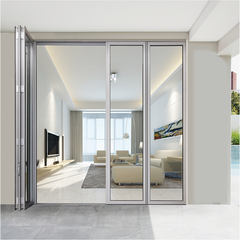 Customized soundproof aluminum glass folding/ bifold/ bi folding door