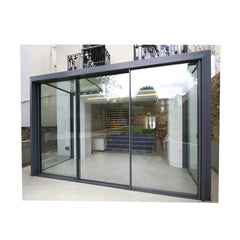 Slim Frame Aluminium Double Glazed Sliding Door Patio Exterior Door