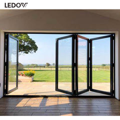 New exterior patio aluminium bifold glass accordion folding door