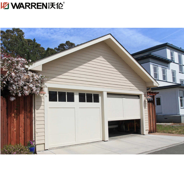 Warren 20x7 Fold Up Glass Garage Doors Black Garage Door With Side Windows Black Single Car Garage Door