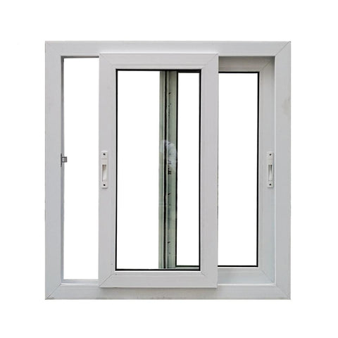 WDMA Top 10 Customized House Used PVC Horizontally Sliding Window With Double Tempered Hurricane Resistance Glass