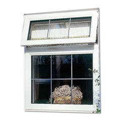 WDMA Customized Top Swing Single Hung Vinyl Windows UPVC Swing Window Grill Design