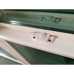 WDMA Hurricane Impact UPVC Single Hung Window White Vinyl Vertical Sliding Weatherproof Window