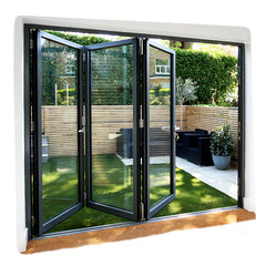 Sliding Folding Partition Glass Door Soundproof Temporary Folding Interior Bifold Door