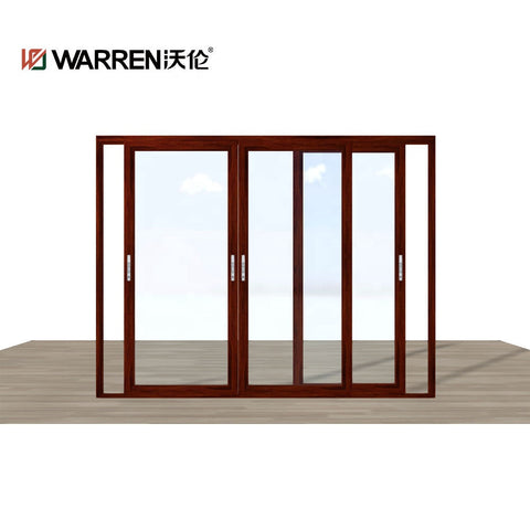 16 x 8 ft sliding door double glass low-E aluminium thermal break