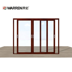 16 x 8 ft sliding door double glass low-E aluminium thermal break