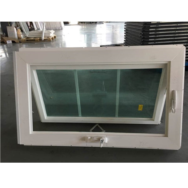 WDMA High quality American style pvc awning window Bathroom frosted glass pvc profile swing tilt windows skylight/roof window