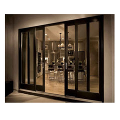 Soft Close Triple Three Panel Sliding Glass Door Kitchen Aluminum Sliding Door Kit