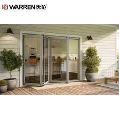 36x96 Bifold Aluminium Low E Double Glazed Green Bathroom Plantation Door Kitchen Door