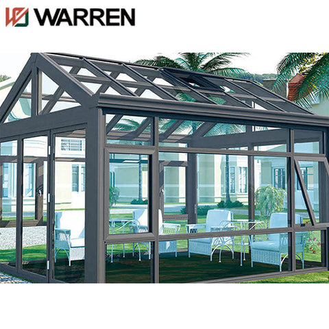 China supplier prefabricated pergola indoor growing greenhouse aluminum prefab sunroom